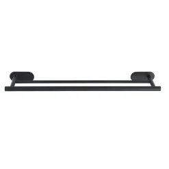 Wenko Turbo-Loc Edelstahl Badetuchstange Duo Orea Black Matt Handtuchstange Befestigen ohne bohren