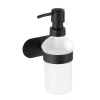 Wenko Turbo-Loc Edelstahl Seifenspender Orea Black Matt Flüssigseifen-Spender Befestigen ohne bohren ca 200 ml