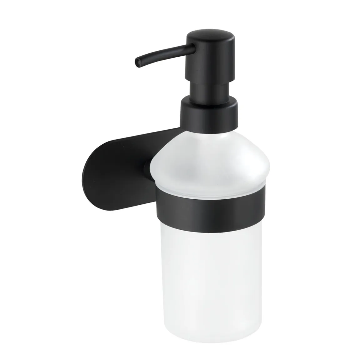 Wenko Turbo-Loc Edelstahl Seifenspender Orea Black Matt Flüssigseifen-Spender Befestigen ohne bohren ca 200 ml
