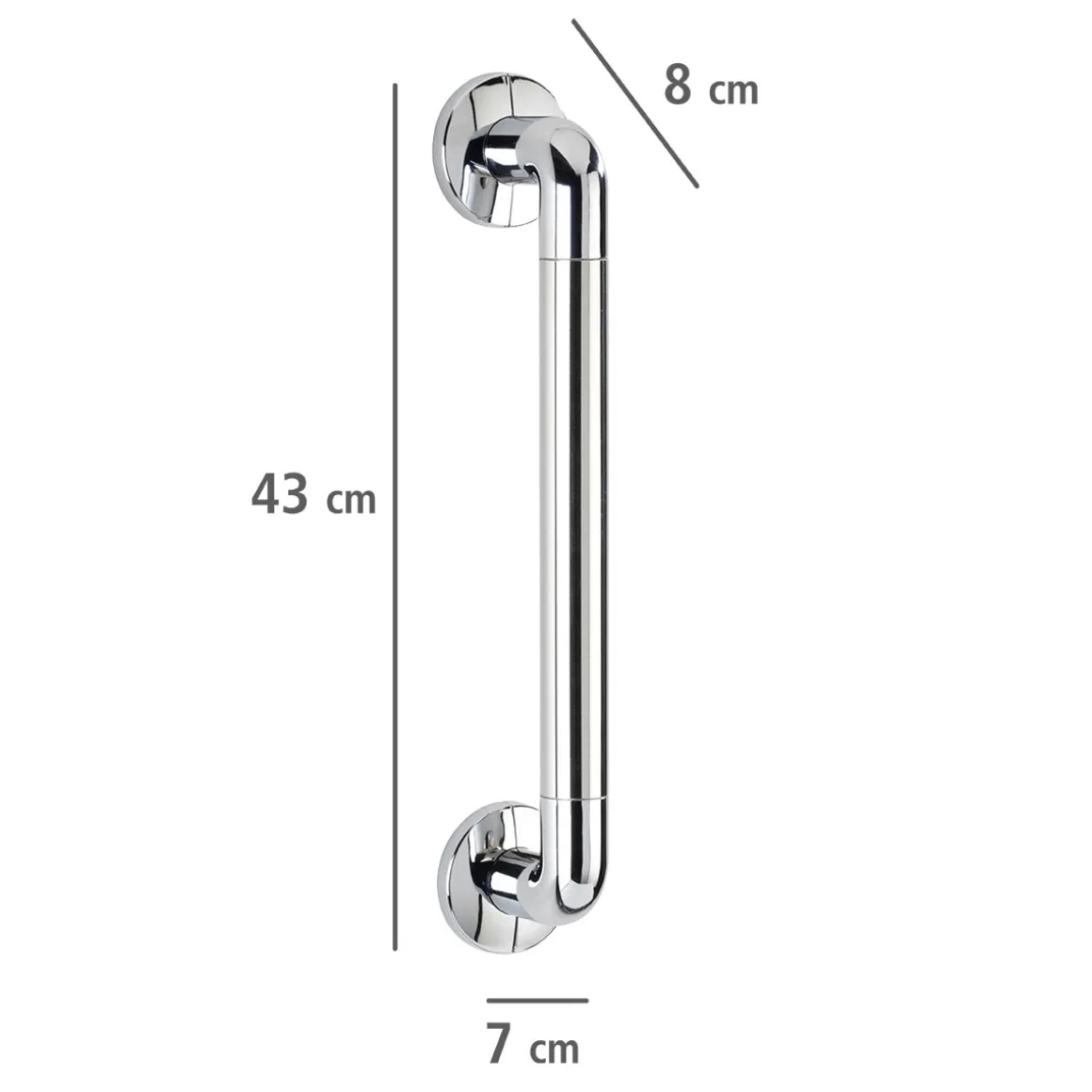 Wenko Wandhaltegriff Secura Chrom 43 cm