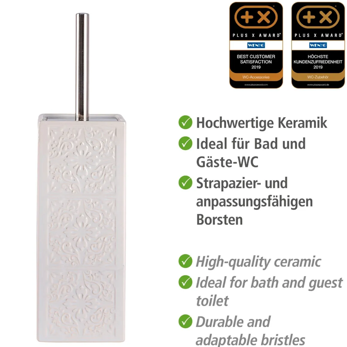 Wenko WC-Garnitur Cordoba Weiß Keramik