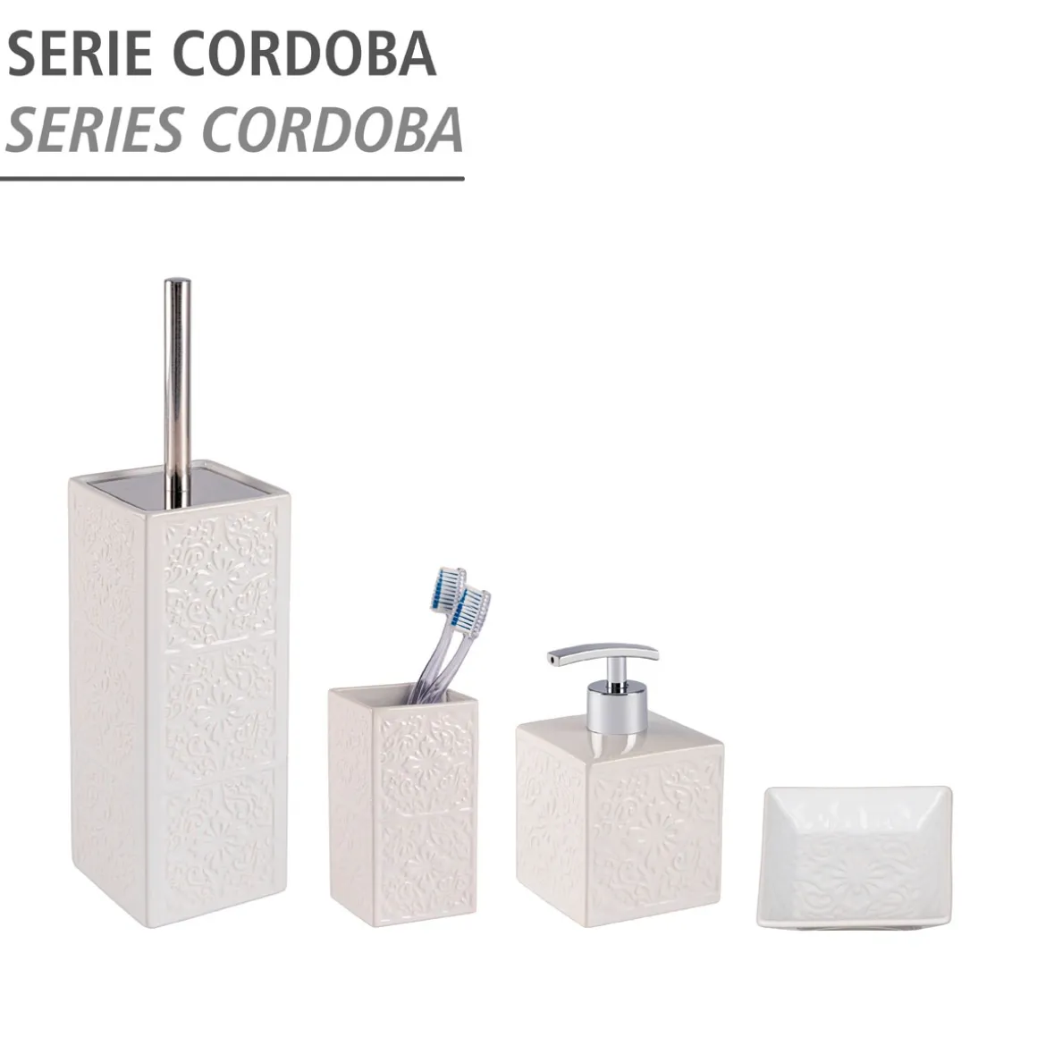 Wenko WC-Garnitur Cordoba Weiß Keramik