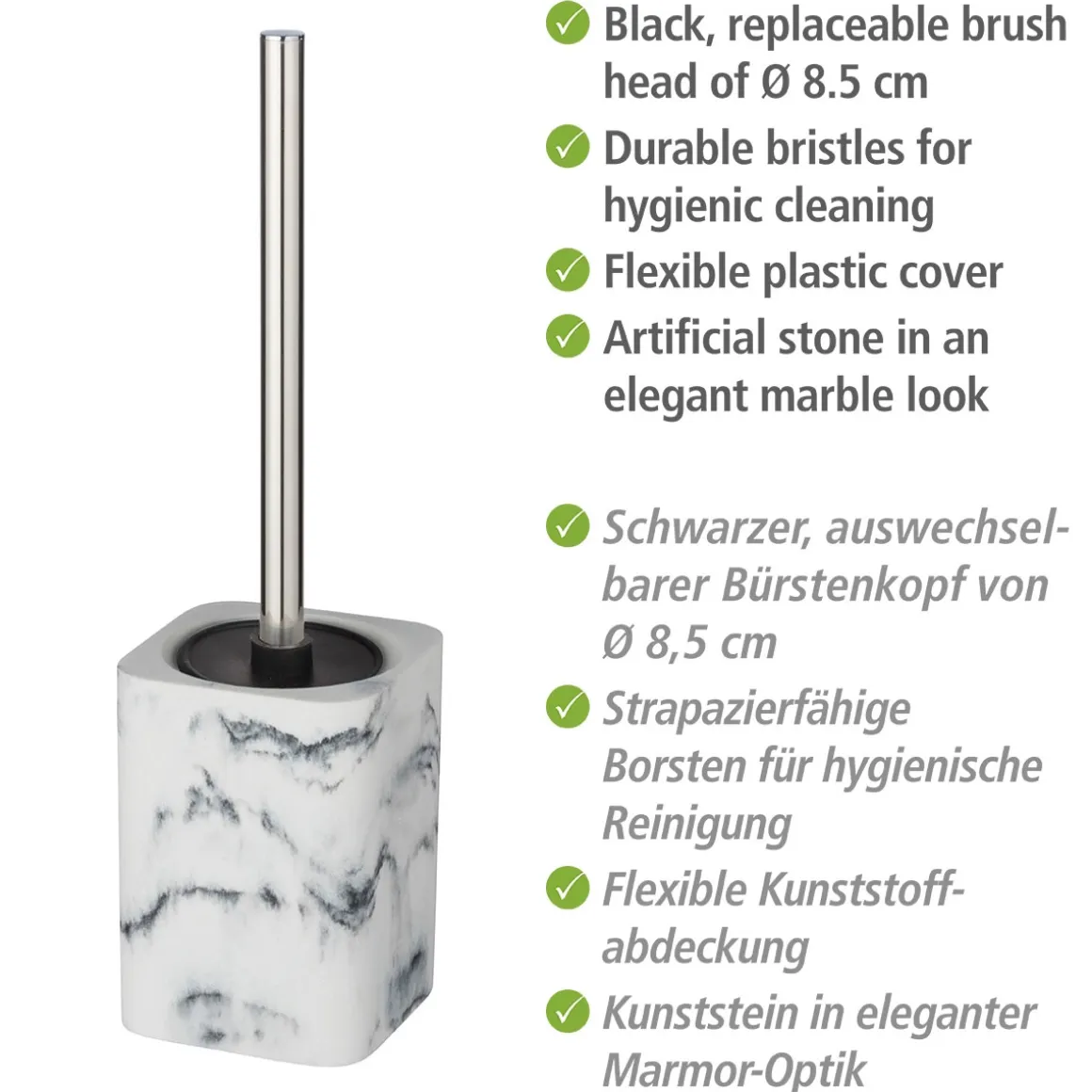 Wenko WC-Garnitur Desio WC-Bürstenhalter
