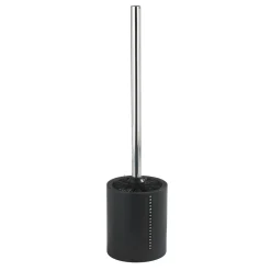 Wenko WC-Garnitur Diamond Schwarz mit Strass-Steinen