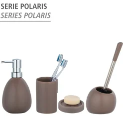 Wenko WC-Garnitur Polaris Taupe matt aus hochwertiger Keramik