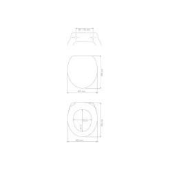 Wenko WC-Sitz Polar mit Hochglanz-Oberfläche Toilettensitz mit Absenkautomatik Schnellbefestigung aus bruchstabilem Thermoplast