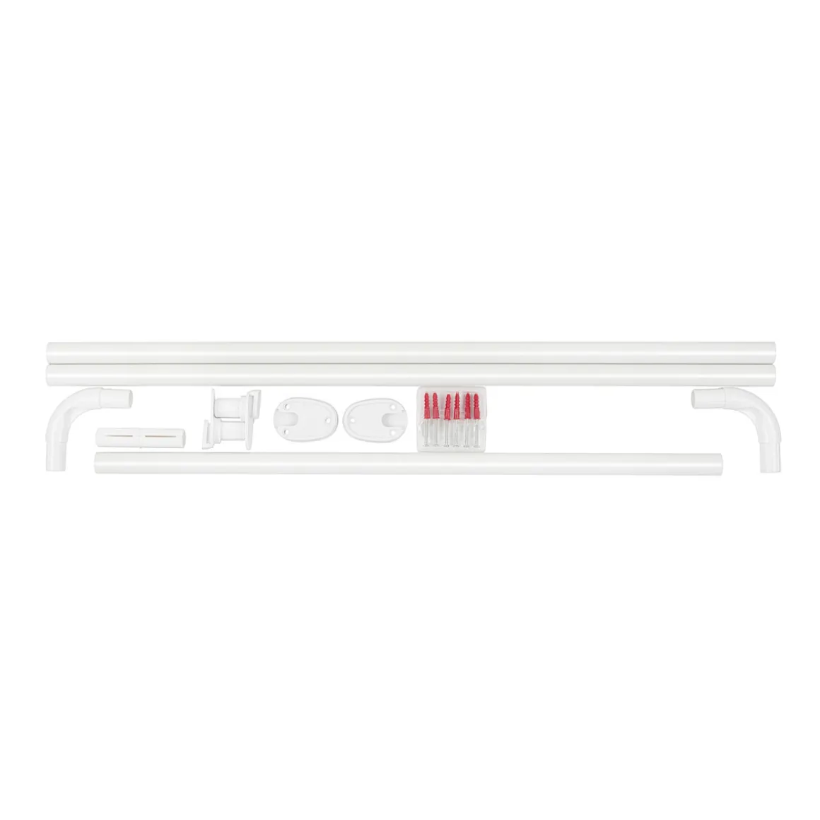 Wenko Winkelstange Universal extra stark Weiß variabel 25 mm
