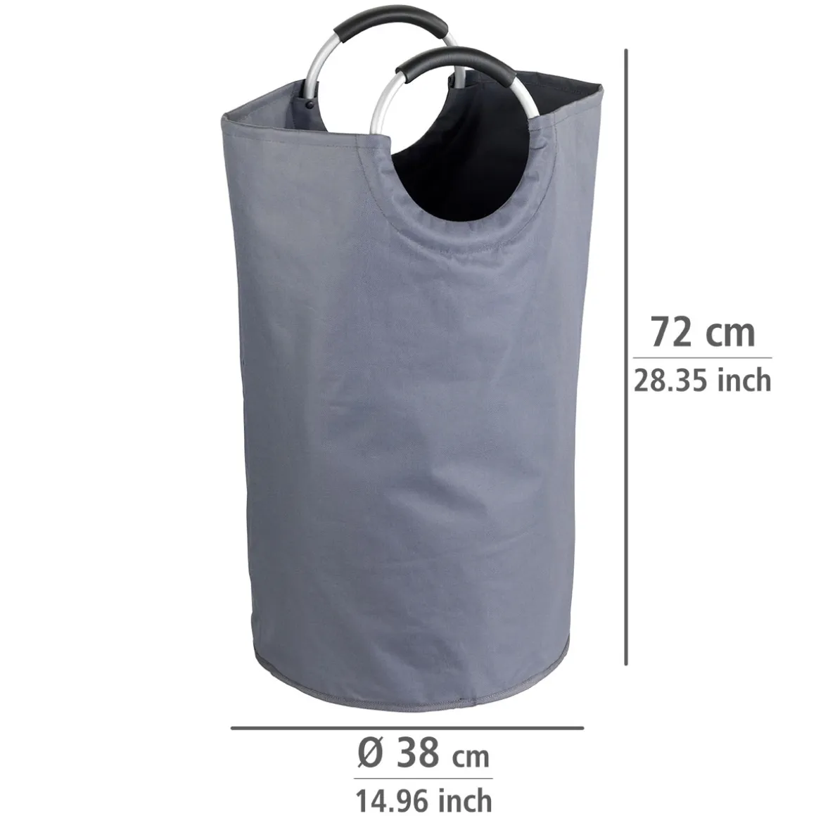Wenko Wäschesammler Jumbo Anthrazit Multifunktionstasche 69 l