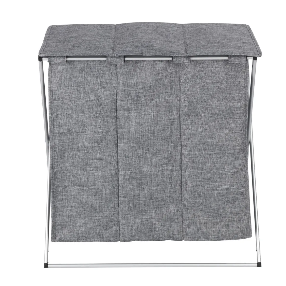 Wenko Wäschesammler Trio Top Grau meliert Wäschekorb 118 l