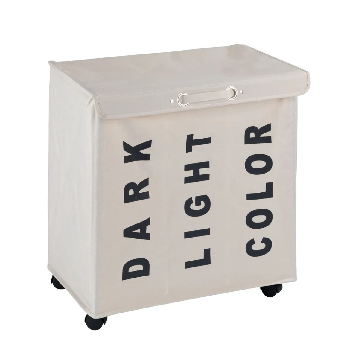 Wenko Wäschesammler Trivo Beige Wäschekorb 116 l