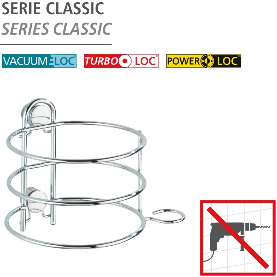 Wenko Haartrocknerhalter Classic