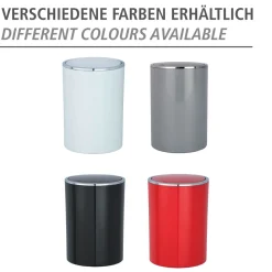 Wenko Schwingdeckeleimer Inca weiß 5 L