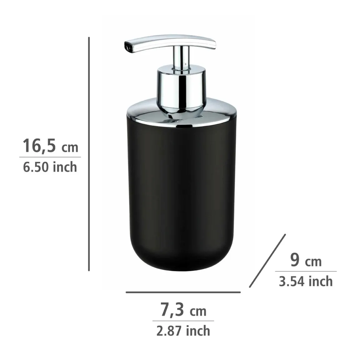 Wenko Seifenspender Brasil schwarz 320 ml