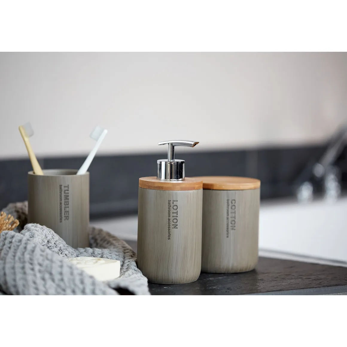 Wenko Seifenspender Palo taupe 310 ml