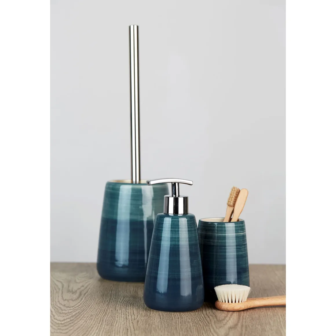 Wenko Seifenspender Pottery petrol 360 ml