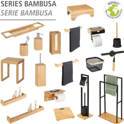 Wenko Toilettenpapierhalter Duo Bambusa