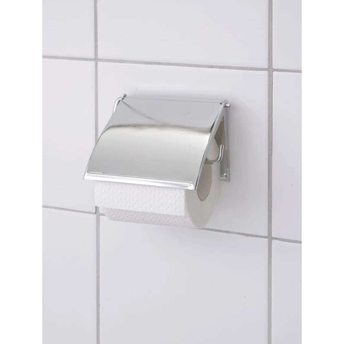 Wenko Toilettenpapierhalter Cover chrom