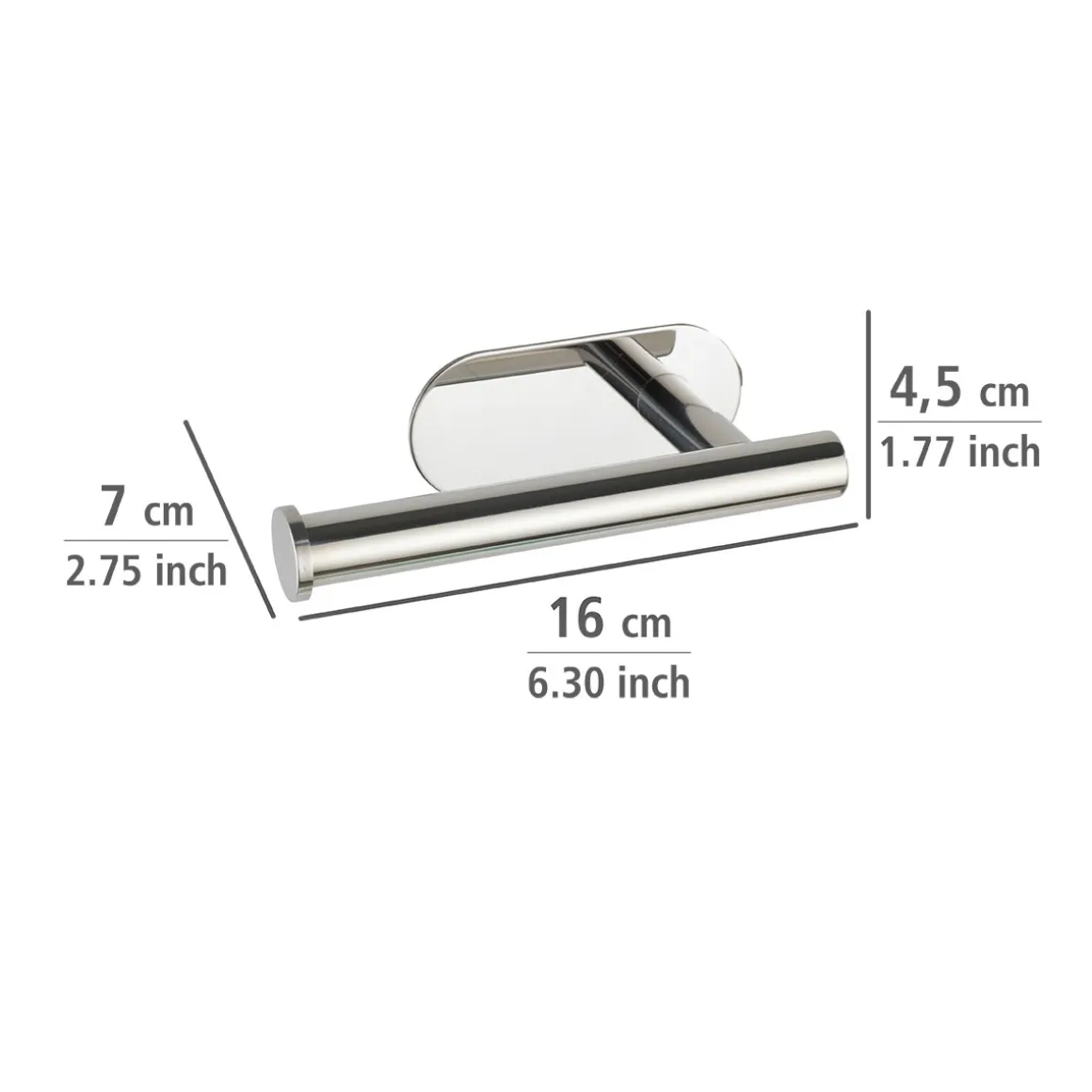 Wenko Turbo-Loc Toilettenpapierhalter Orea Shine
