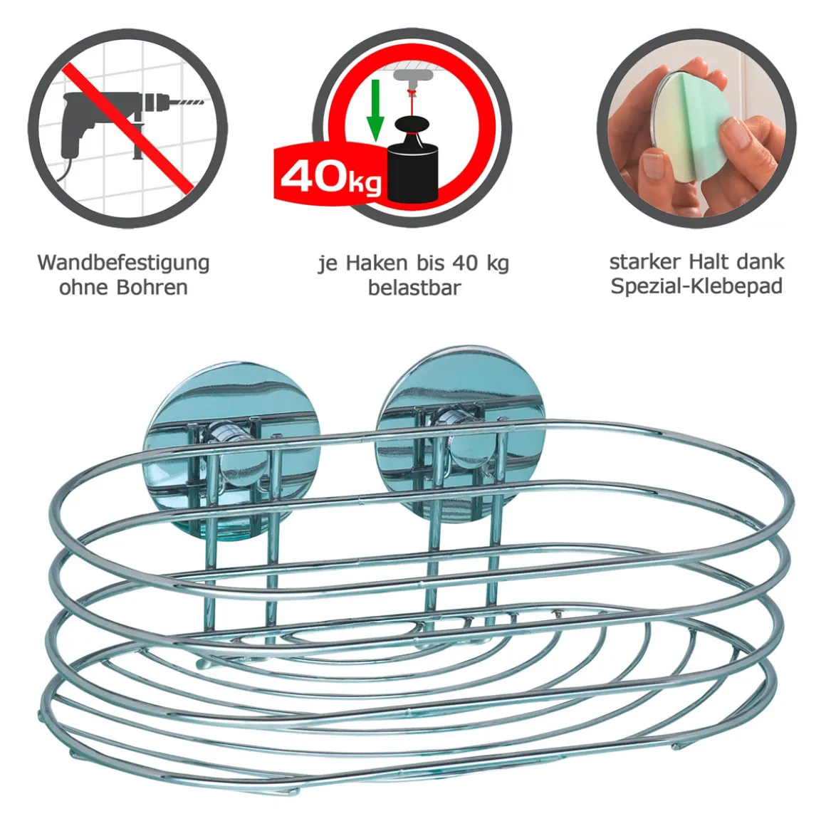 Wenko Turbo-Loc Wandablage