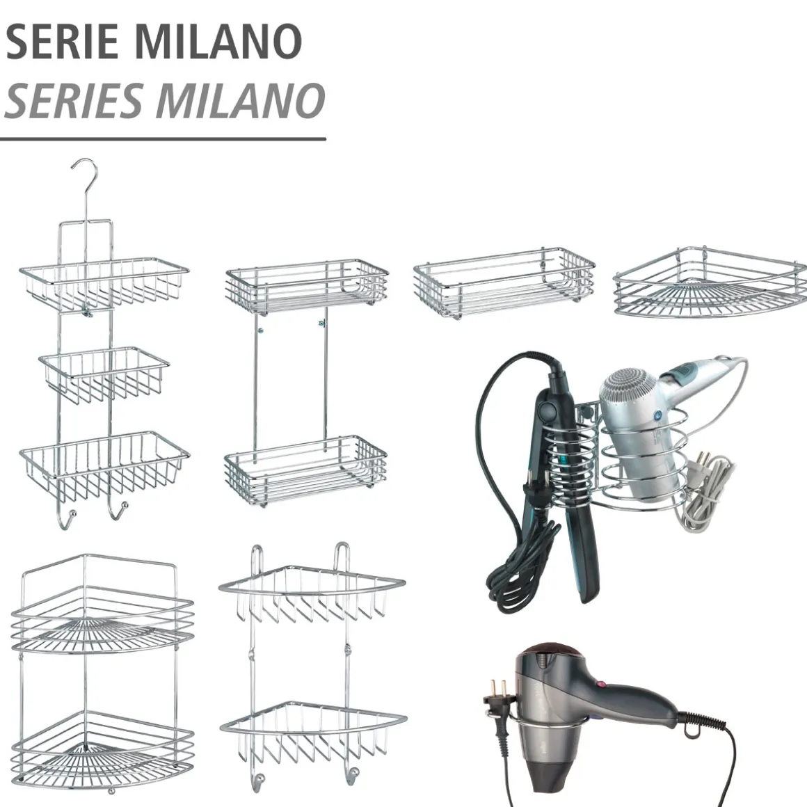 Wenko Universalablage Milano chrom