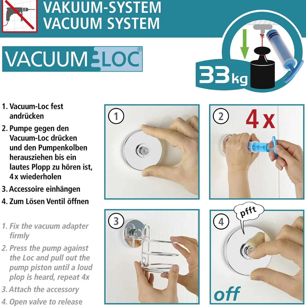 Wenko Vacuum-Loc Haken 2er Set