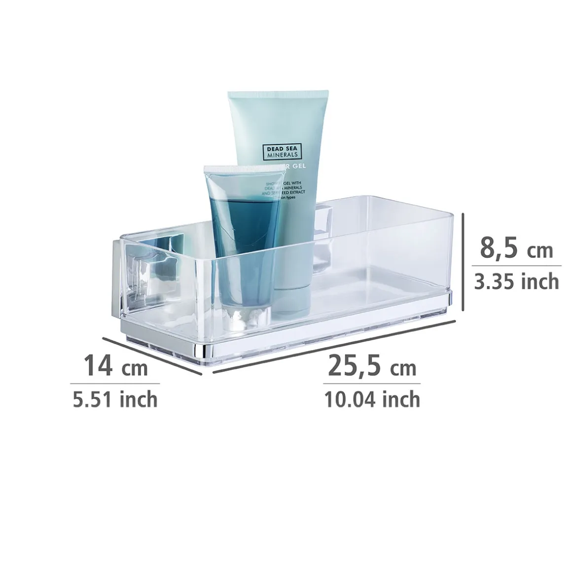 Wenko Vacuum-Loc Wandablage Quadro