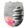 Wenko WC-Sitz Water Lily mit Relief