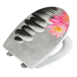 Wenko WC-Sitz Water Lily mit Relief