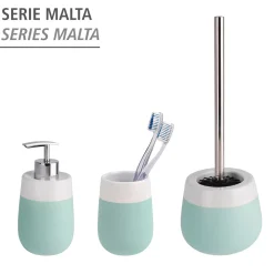 Wenko Zahnputzbecher Malta mint/weiß