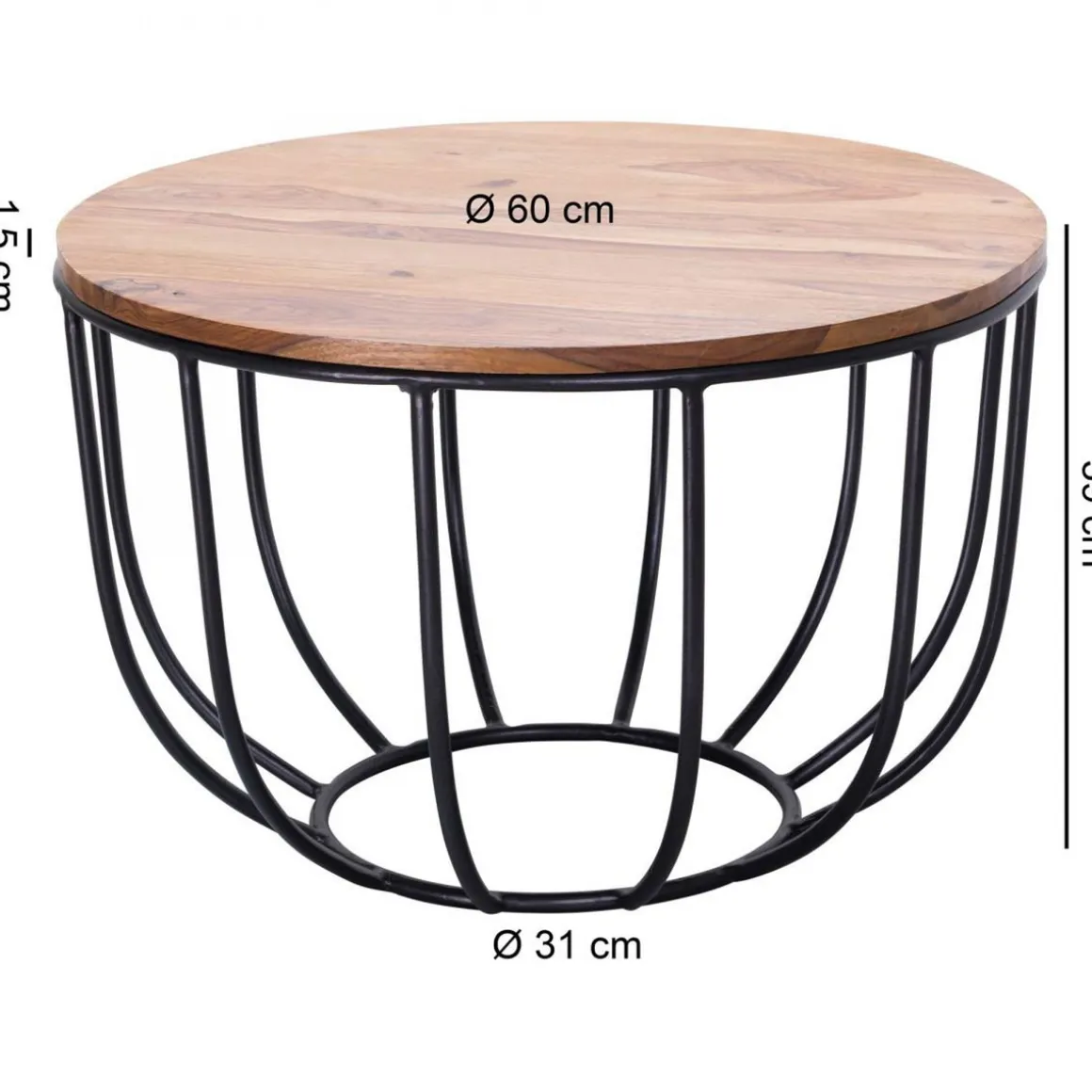Wohnling Couchtisch „Manora“, Braun