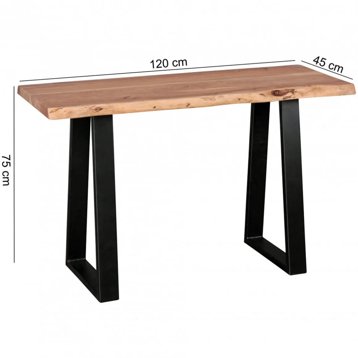 Wohnling Konsolentisch Gaya Massivholz