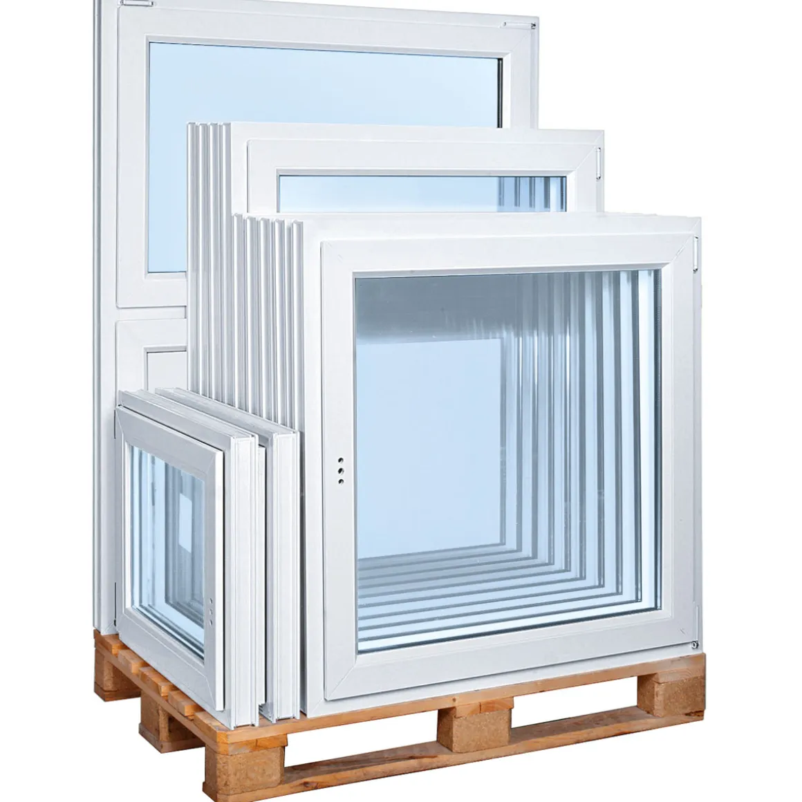 Wohnraumfenster Q 71 Premium Serie 3-Fach Verglasung 75 x 75 weiß DL