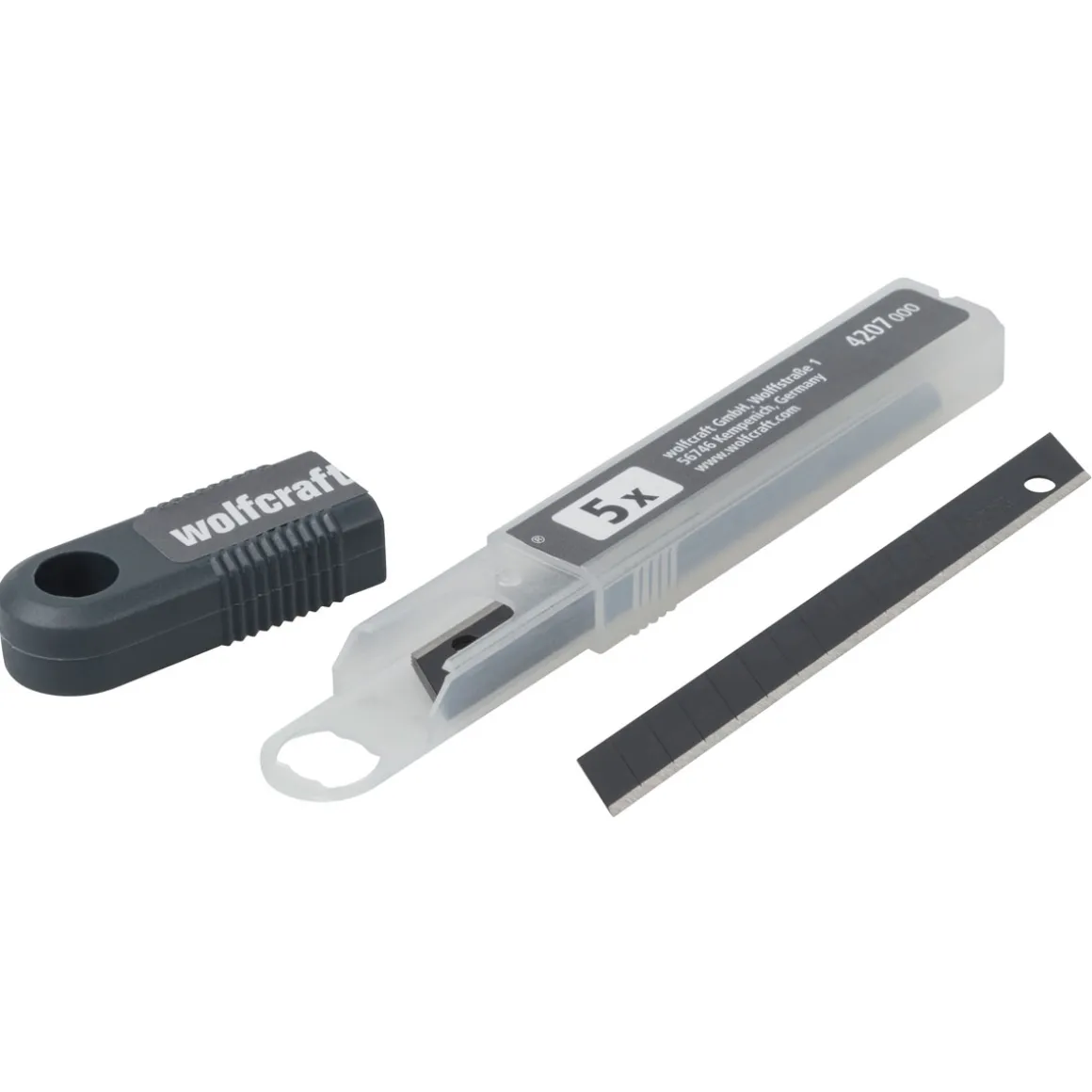 Wolfcraft 5 Profi-Sharp-Abbrechklingen 9 mm schwarz