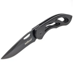 Wolfcraft Freizeitmesser mit klappbarer glatter Klinge