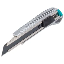 Wolfcraft Metall-Abbrechklingen-Messer 18 mm schwarze Klinge Profi-Sharp