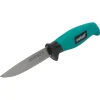 Wolfcraft Outdoormesser mit gezahnter Klinge und Köcher