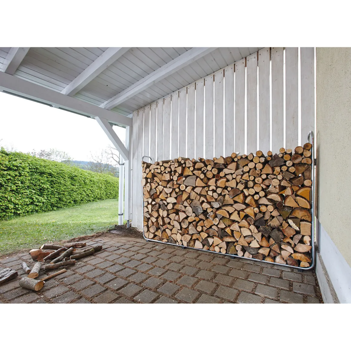 Wolfcraft Stapelhilfe Modular XXL für Brennholz
