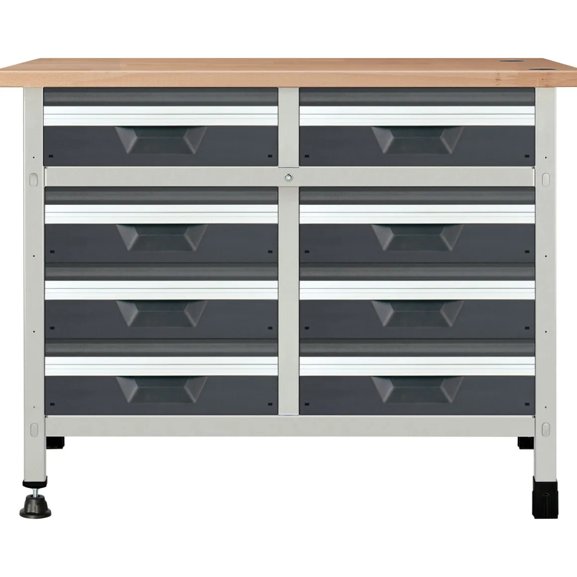Wolfcraft Werkbank WWS680 mit 8 Schubladen