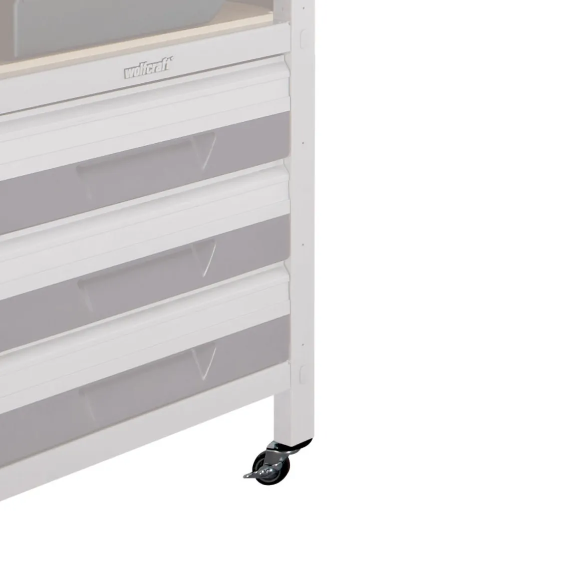 Wolfcraft Lenkrolle WSS mit Bremse schwarz
