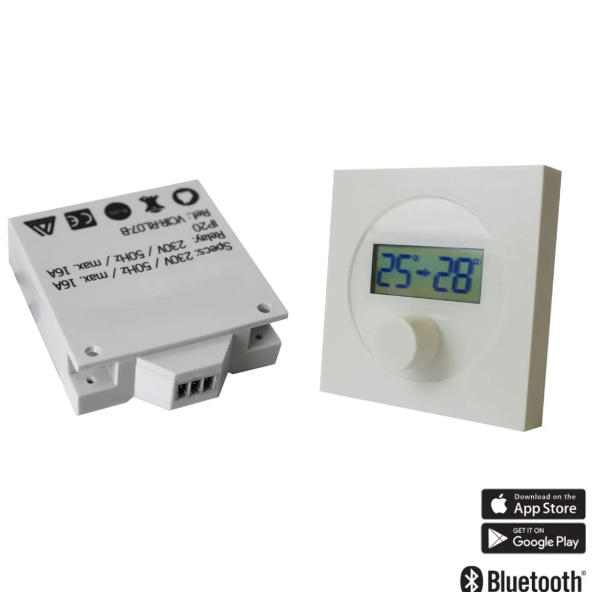 Ximax Heizkörper Zubehör Funk-Thermostat Adapter-Set für Infrarotheizungen Weiß