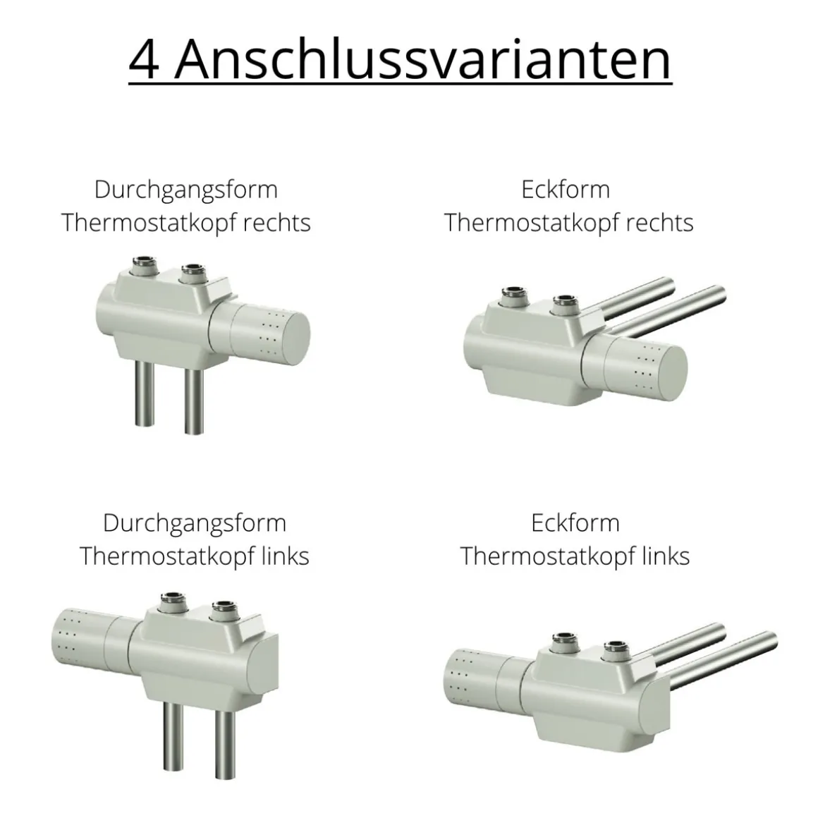 Ximax Heizkörper Zubehör Mittenanschlussgarnitur Multiblock-Set Universal Chrom
