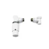 Ximax Heizkörper Zubehör Thermostatset Elegant Durchgangs-Ausführung 15 mm Anthrazit