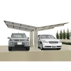 Ximax Carport Alu Linea 80 Y Edelstahl-Look