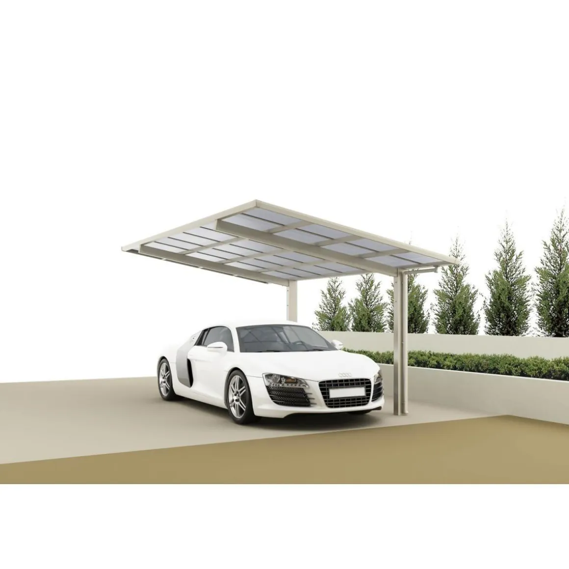 Ximax Carport Alu Linea 80 SchwarzSL und SB
