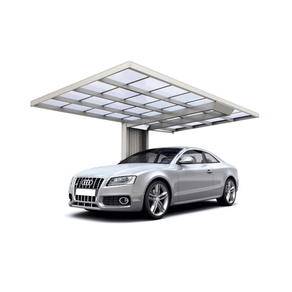Ximax Carport Alu Neo 90 Typ 2856 Edelstahl-Look