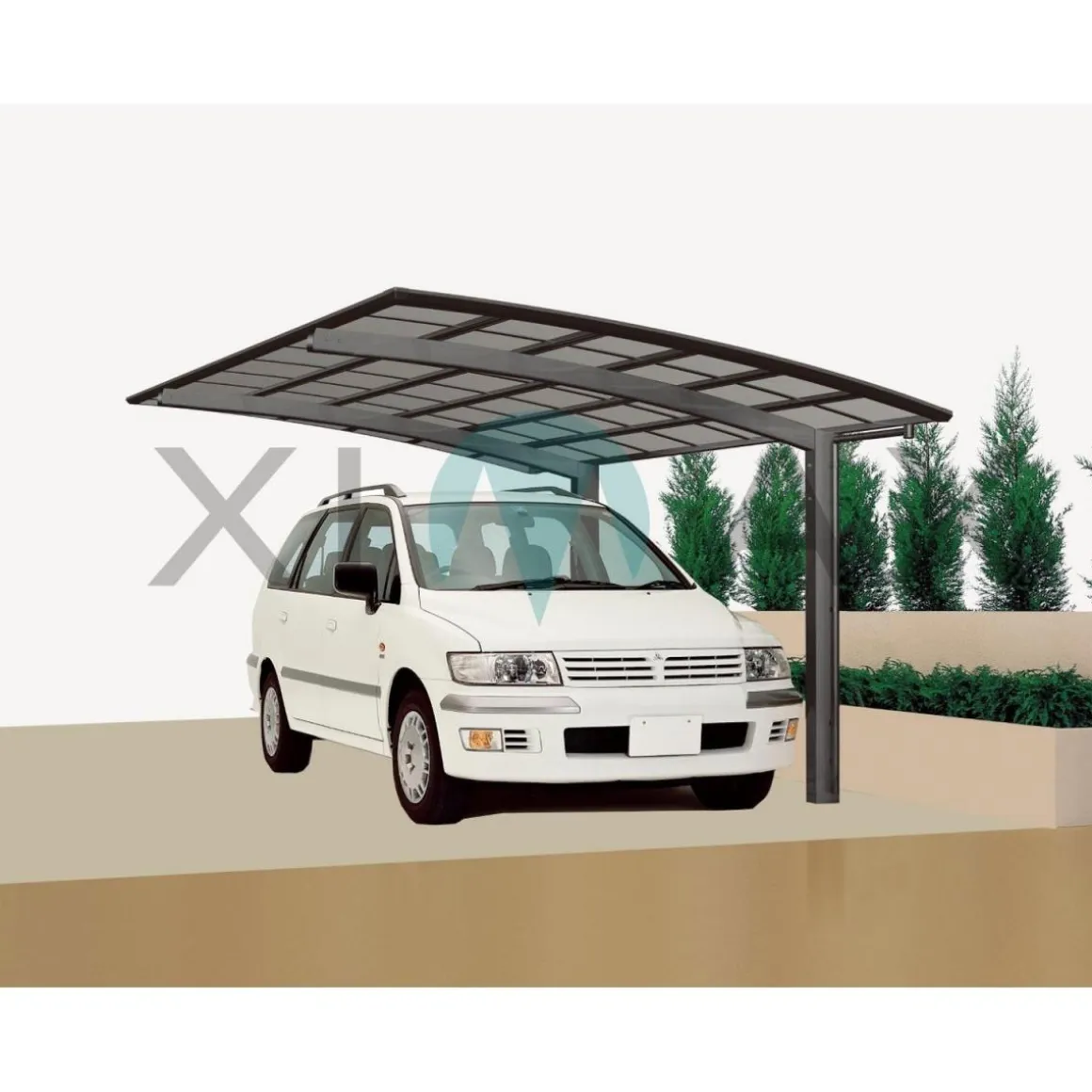 Ximax Carport Alu Portoforte 110 Mattbraun SB