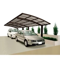 Ximax Carport Alu Portoforte 60 Mattbraun Tandem