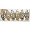 Zapfenset 9cm Creamy Gold