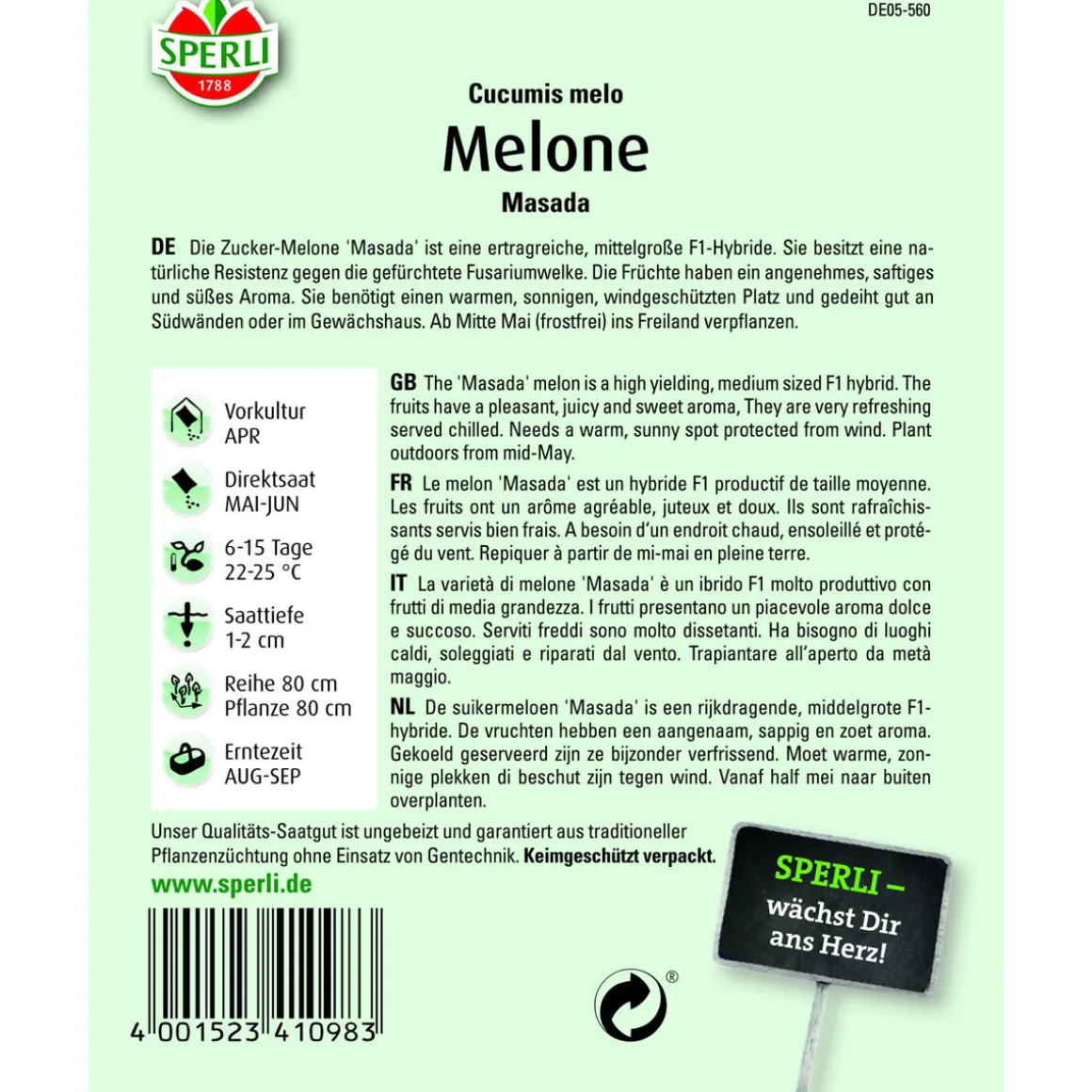 Zuckermelone Masada Galia-Typ